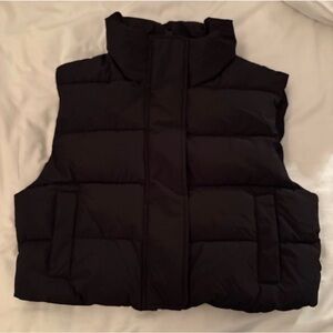 Garage Black Puffer Vest